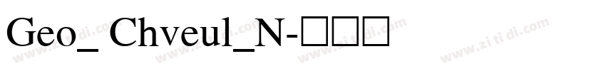 Geo_ Chveul_N字体转换